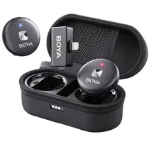 Microfone Boya Omic-D Wireless iPhone (2TX+1TX) - Black