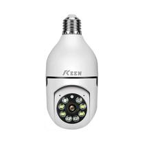 Camera de Seguranca Panoramica Lampada Inteligente Smart Keen / 3.6MM / 360O / 3MP / App Yilot - Branco