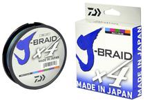 Linha Multifilamento Daiwa J-Braid X4 0.33MM 50LB 300M