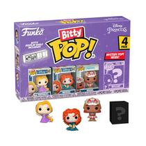 Muneco Funko Bitty Pop Disney Princess Rapunzel Merida Moana 4 Piezas