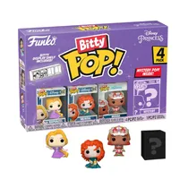 Muñeco Funko Bitty Pop Disney Princess Rapunzel Merida Moana 4 Piezas