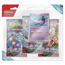 Cards Pokemon TCG 3 Pack Blister Escarlata ' Purura Corona Astral 5492