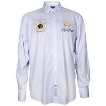 Camisa La Martina Masculino Eq.KMC310-04 L - Blue Bell