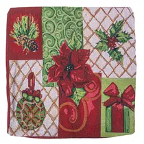Capa de Almofada de Natal 43X43CM Estampa de Arvole de Natal