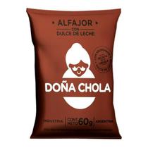 Alfajor Dona Chola Recheio Doce de Leite Cobertura Chocolate Meio Amargo 60G
