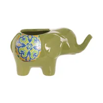 Maceta de Cerámica Concepts 445-344304 Elefante Verde