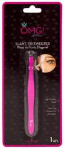 Pinca para Sobrancelha Omg! Slant Pit Tweezers - Rosa