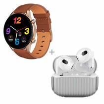 Smartwatch G-Tide R2 Pro + Fone de Ouvido H21 - Dourado