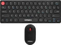 Teclado e Mouse Sem Fio Satellite AK-6011G Preto (Português)
