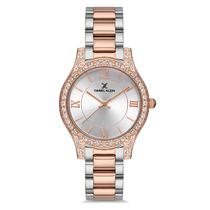 Relogio Analogico Feminino Daniel Klein DK.1.12762-6 Premium Ladies / Pulseira de Aco Inoxidavel - Prata/Rose Gold