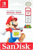 Memória Sandisk Microsdxc Nintendo Switch 256GB 100MB/s