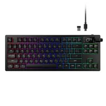 Teclado Gamdias Hermes M7 Mec.HYBRYD RGB BT/75% Black SW Red