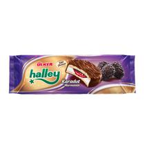 Alfajor Ulker Halley Recheio Marshmallow e Geleia de Amora Cobertura Chocolate Ao Leite Pacote 300G