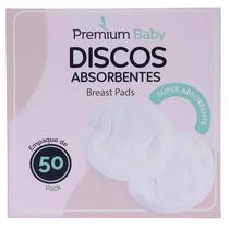 Premium Baby 50 Discos Absorbentes Desachables