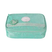 Cartuchera Sestini Paul Frank Styles 076029-80 Verde/Plata