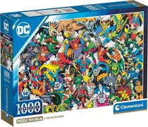 Quebra-Cabeça DC Comics Justice League Clementoni - 39863 (1000 Pçs)