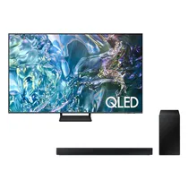 Smart TV Samsung QN85Q65DAG + Soundbar Samsung HWC450 - 4K - 85" - 300W - 2.1 Canais - Bivolt