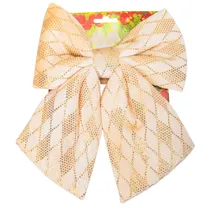 Laço Natal Creme 20X22CM