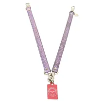 Un Jour Un Sac Pyhton Leat. Thin And Short Purple.