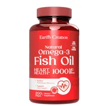 Earth's Creation Omega 3 Fish Oil 1000MG 200 Cápsulas