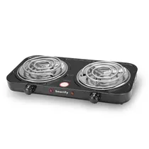 Fogão Elétrico Smartfy FG03B - 2000W - 2 Bocas - Espiral - 220V 50/60HZ - Preto