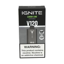 Ignite Vaper Desechable V120 Black 12000 Puffs Lemon Lime