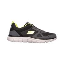 Tenis Skechers Masculino Track Bucolo Cinza/Branco 52630CCLM 52630CCLM