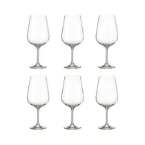 Set de Copas para Vino Bohemia Tori Titanium 850ML 6 Piezas