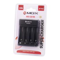 Carregador de Pilhas Mox MO-CB799 - AAA/AA - Bivolt - Preto