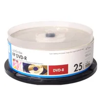 Tubo DVD-R Virgem 25 Unidades HP 8X