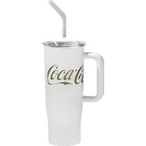 Copo Termico Nonoo Coca-Cola NS1200B1 com Canudo - Branco 1200ML