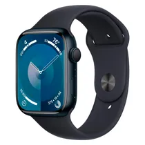 Apple Watch Series 9 MR9A3LL/A Caixa Aluminio 45MM Meia Noite – Esportiva Meia Noite M/L