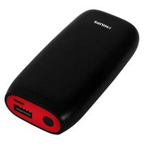 Carregador Portatil Philips DLP5206RD 4.000 Mah Saida USB - Preto/Vermelho