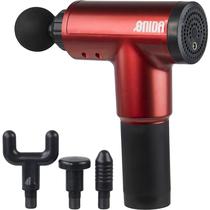 Pistola Massageador Onida Fascial Gun ON-5009 com 4 Adaptadores - Preto/Vermelho