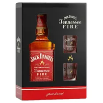 Jack Daniel Whiskey Fire c/Shots 750ML