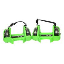 Patins Verde Adaptado com Rodas de LED para Tenis