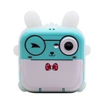 Camera para Criança Children's Digital Q5 / 2.4" / 5MP / Inclui Papel Termico (3 Peças) - Verde Claro/ Branco