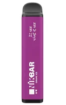 Vape Descartácvel Nikbar 1000 Puff - Grape Ice (Sem Nicotina)