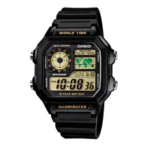 Relogio Masculino Digital Casio AE-1200WH-1B Preto