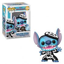 Funko Pop Chase Disney Lilo e Stitch Exclusive - Skeleton Stitch (Glow In The Dark) 1234