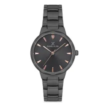 Relógio Analógico Feminino Daniel Klein DK.1.12702-6 Premium Ladies / Pulseira de Aço Inoxidável - Preto