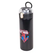 Garrafa Térmica com Bico e Design Spider-Man 380ML - Preto
