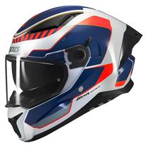 Capacete Axxis Panther SV Gale C7 - Fechado - Tamanho M - com Oculos Internos - Gloss Blue