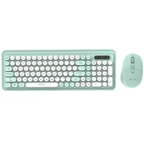 Teclado + Mouse FTX FTXGK02 Sem Fio - Verde (Espanhol)