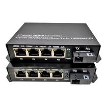 F. Media Conv. 20KM 4*10/100/1000M HL-2114S-20A/B Gigabitpar