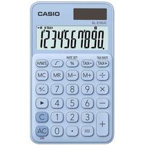 Calculadora Casio SL-310UC-LB de 10 Digitos Solar/Bateria - Azul Claro