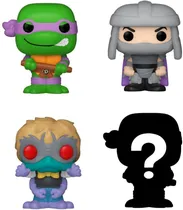 Bonecos Turtles - Funko Bitty Pop! Misterio Pop Adentro 4 Pack
