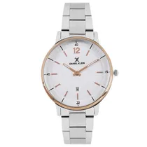 Relógio Analógico Daniel Klein Fiord DK11831-6 Masculino, Metal - Prata e Rosa Ouro