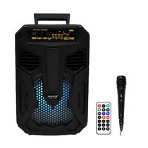 Caixa de Som / Speaker Prosper P-1083 com Microfone / 8" / 1000W / Bluetooth / USB / FM - Preto