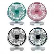 Ecopower Ventilador de Mesa EP-V009 6" 3VEL/3PAS/Recarg/ Negro